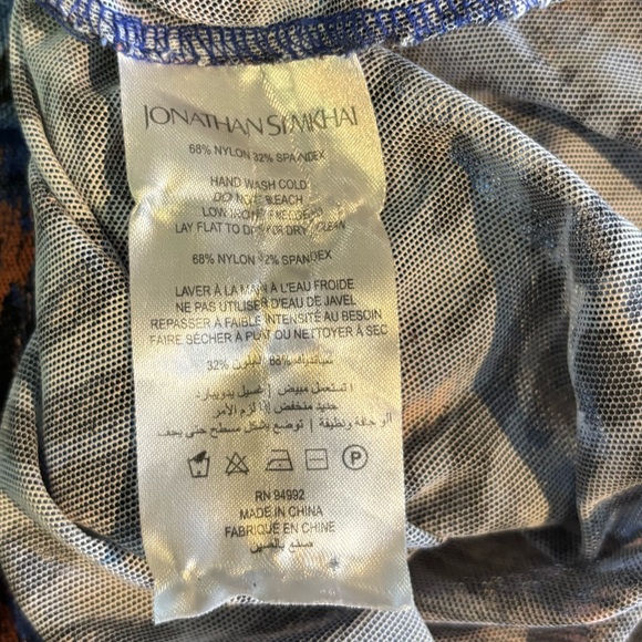 JONATHAN SIMKHAI  Asher Mesh Turtleneck Top Size xs - Picture 9 of 9